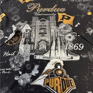 Vtg Y2k Womens P Michael NCAA Purdue University Boilermakers AOP Top 2x